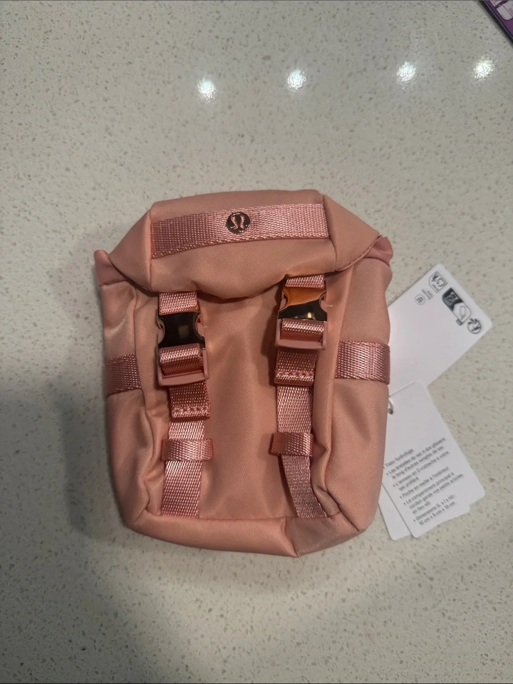 Lululemon Wunderlust Nano Backpack in Tea Rose